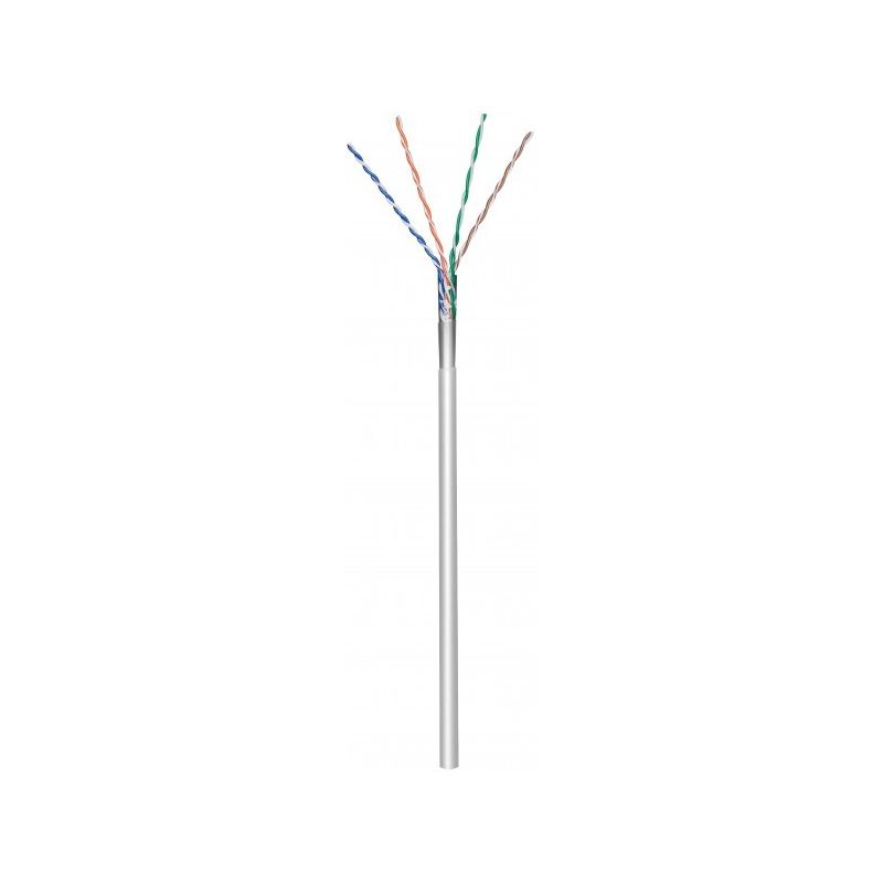 Rouleau câble rigide gris CAT5E F / UTP CCA - 100m