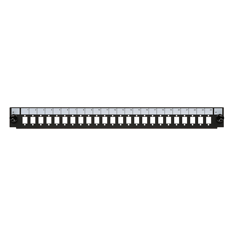 19" Façade interchangeable LC/SC/E2000 24 ports