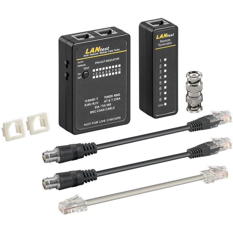Testeur de câble réseau professionnel Danicom UTP, FTP, S/FTP et coaxial en mallette