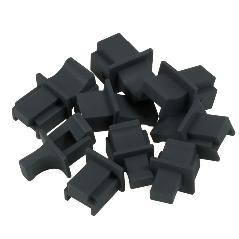 Cache pour ports RJ45 inutilisés - noir