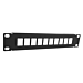 Panneau de brassage 10 pouces UTP pour KeyStones - 10 ports
