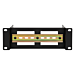 Rail DIN 2U pour racks 10 pouces - réglable en profondeur