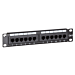 Panneau de brassage de 10 pouces CAT6 UTP - 12 ports