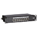 Panneau de brassage de 10 pouces FTP CAT6 - 8 ports