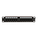 Panneau de brassage de 10 pouces CAT6A UTP - 12 ports