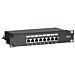 Panneau de brassage de 10 pouces FTP CAT6 - 8 ports