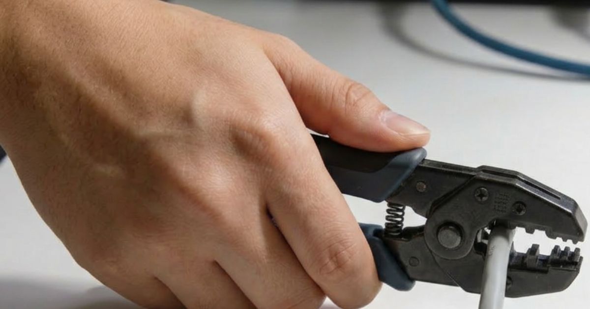 pince à sertissage pour câble RJ45